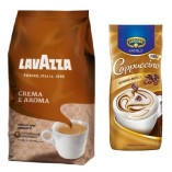 Зерновой кофе и растворимый Cappuccino